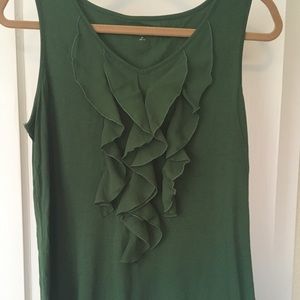 Coldwater Creek sleeveless top with chiffon detail